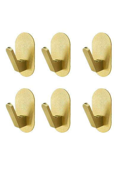 Generic Adhesive Towel Hooks 6 Pack for Hanging Heavy Duty Wall Hooks Stick o...