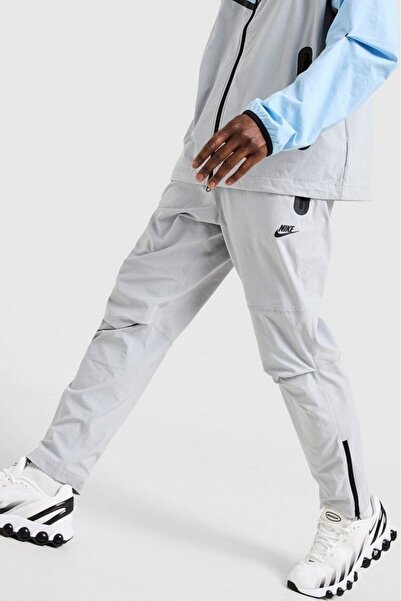 Nike Tech Sportswear Fleece Woven Open-Hem Gray Men's Sweatpants