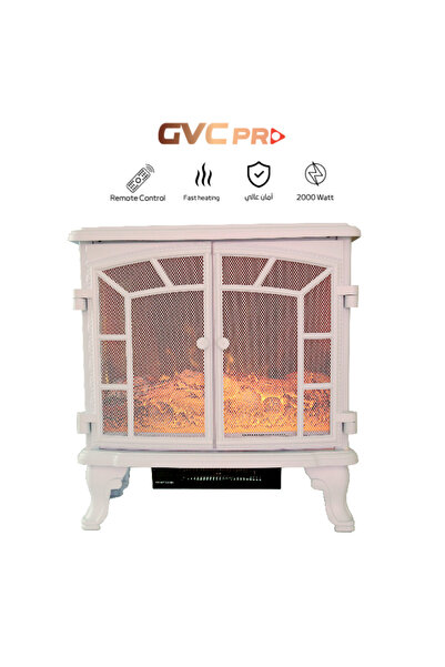 GVC PRO Decorative Wardrobe-Shaped Heater with Remote - White (GVCHT-215-1)