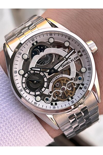 Daniel Klein Automatic Men's Wristwatch 30 Meters Water Resistant Steel Band + Bracelet Gift Vs.B