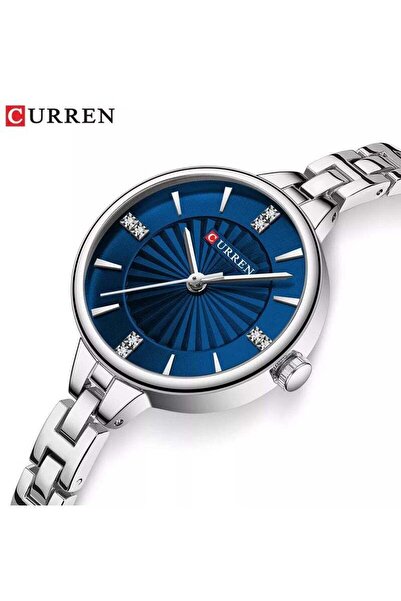 Curren New Watch 9097 - Women's Fashion Quartz Round Metal Strap
