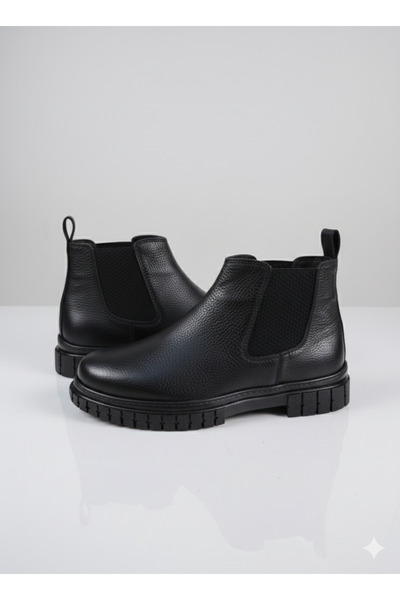 UZR Genuine Leather Men's Chelsea Model Winter Boots