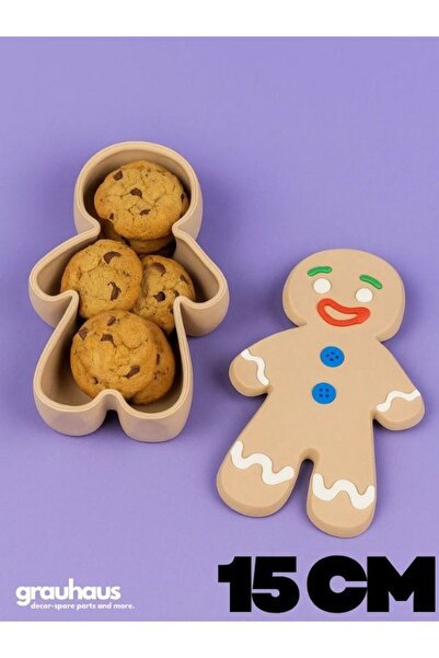 GRAUHAUS Gingerbread Kurabiye Tabağı 15 CM Dekoratif Kurabiye Kutusu Yılbaşı ...