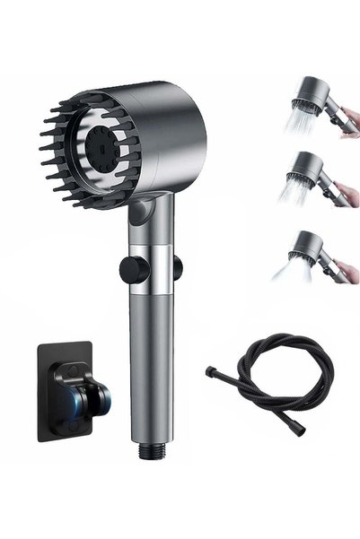 Generic High-Pressure Shower Head with Hard Water Softener Filter - Massage S...