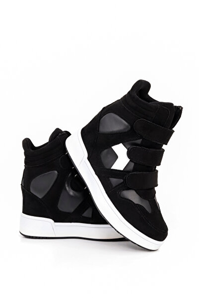 Mamito Ayakkabı Izabella Velcro Internal Hidden Heel Half Boots