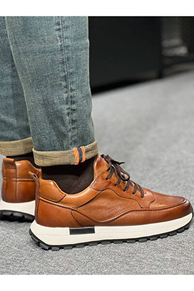 Avni Ceylan Men's Casual Leather Sneaker Orthopedic Imported Sole