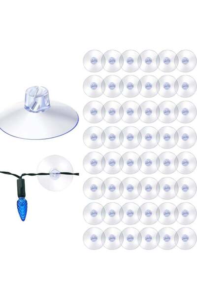 Generic Light Suction Cup Shower Caddy Large Heavy Strength Duty Clear Plastic Transparent Light String Min