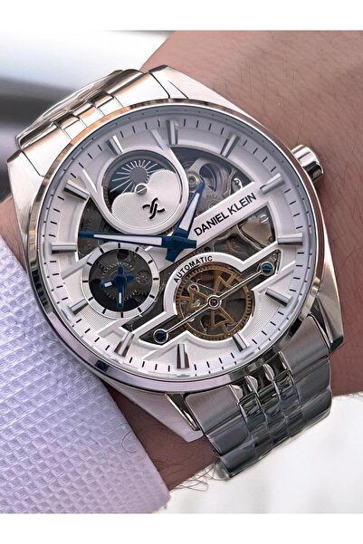 Daniel Klein Automatic Men's Wristwatch 30 Meters Water Resistant Steel Band + Bracelet Gift Vs.B