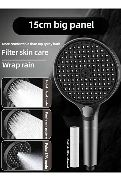 Generic MODI High-Pressure 3 Mode Shower Head with Adjustable Spray, Water Saving, Easy Installation, 15 cm
