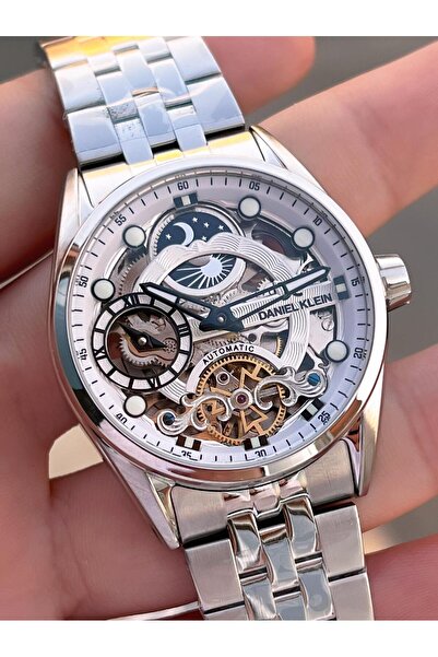 Daniel Klein Automatic Men's Wristwatch 30 Meters Water Resistant Steel Band + Bracelet Gift Vs.B