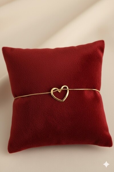 BLIZGANTIS Gold Knot Heart Steel Bracelet