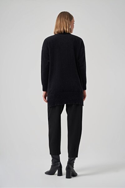 Nuss 7002 Stone Embroidered Angora Sweater Tunic