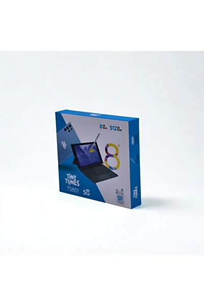 Tiny Tunes TS801 Smart Tablet 8" inch display 8GB RAM 512GB ROM | KEYBOARD | EARBUDS | PEN