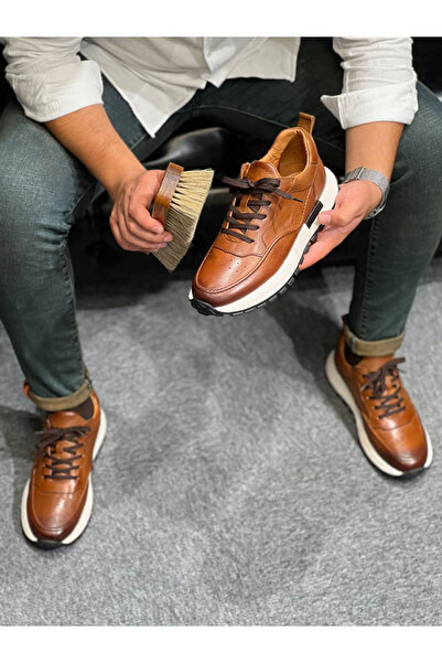 Avni Ceylan Men's Casual Leather Sneaker Orthopedic Imported Sole