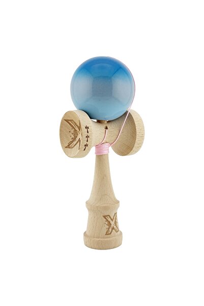 OEM Kendama X Original Big Cups V2, Super Sticky Metal Ball with String 55 cm, Blue/Gray/Blue