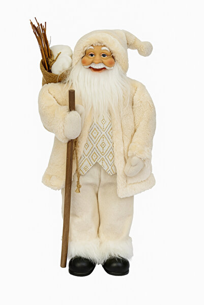 lve Christmas figurine, Santa Claus with staff, 45 cm