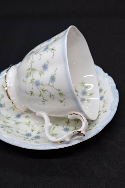 Royal Albert Bone China Caroline Blue White Teacup 150 ml