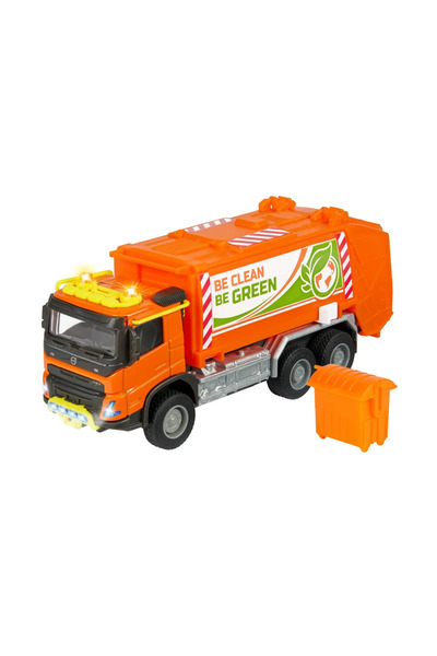 Majorette Απορριμματοφόρο Majorette - Συλλέκτης Απορριμμάτων Volvo Truck, 19 cm, με φώτα και ήχους