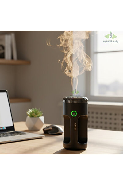 HooToo HT-G5 Portable Electric Incense Burner with Handle, 2000mAh, Type-C, Black