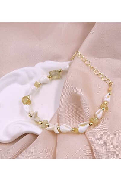 La Clarte قلادة وسوار من حجر السيترين الطبيعي الذي يجلب الحظ والثروة |   لون ...