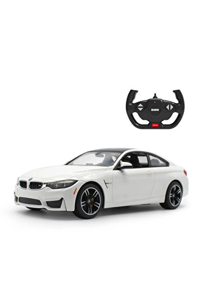 Rastar Masina cu telecomanda BMW M 4 Coupe, scara 1 la 14 (Alb)