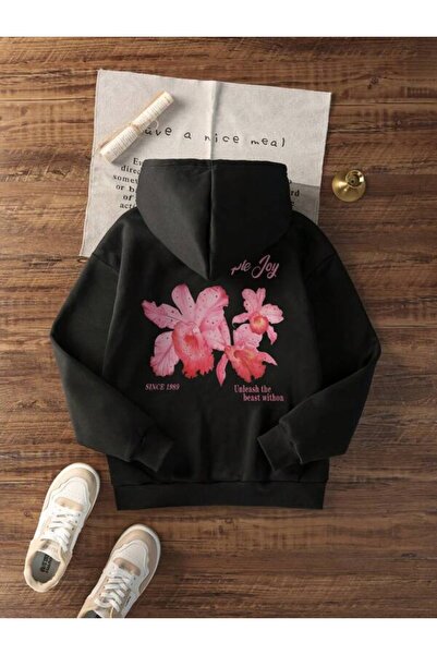 ibibik moda Unisex με τύπωμα Άνετο καθημερινό μπλουζάκι με φλοράλ σχέδιο