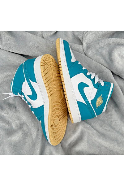 JORDAN Air 1 Mid Aqua Tone Turquoise kids-women
