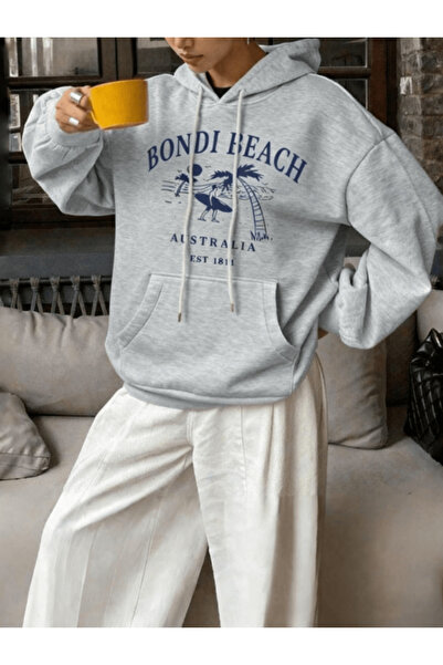 ibibik moda Bondi Beach supradimensionat cu glugă Sweat – Colecția Surf