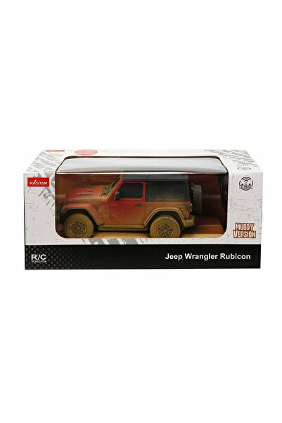 Rastar Remote Control Car Jeep Wrangler Muddy Red 1:24 Scale
