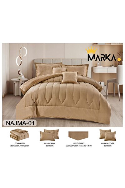 Moon Winter bedspread, single and a half size, 4 plain pieces