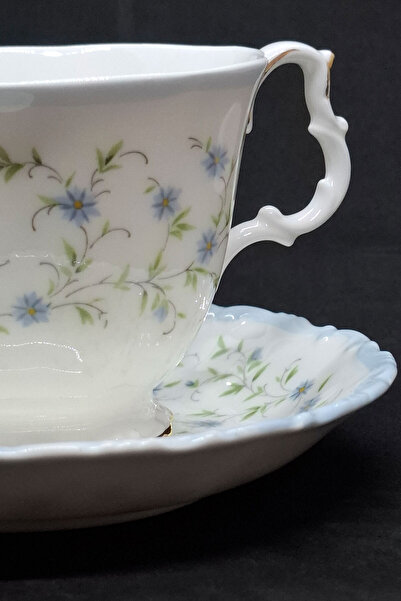 Royal Albert Bone China Caroline Blue White Teacup 150 ml