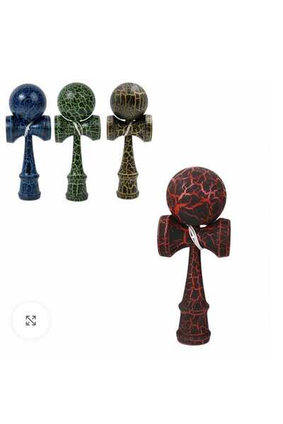 OEM Wooden Kendama Crack Pattern Various Colors 18 cm