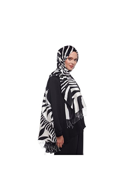 ipekevi Black Silk Shawl 6000