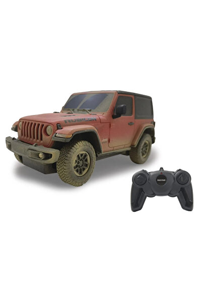 Rastar Remote Control Car Jeep Wrangler Muddy Red 1:24 Scale