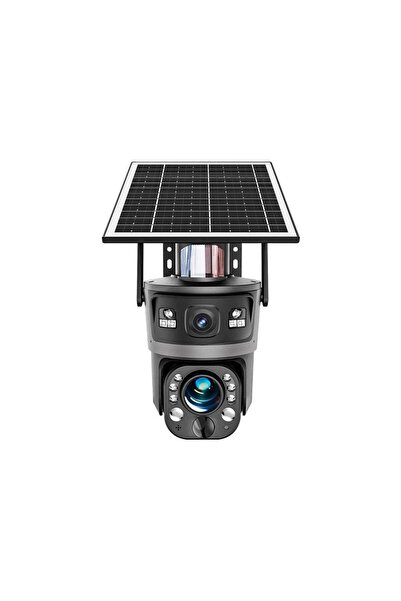 SmartHub 1 4G Solar Powered Security Camera with Dual Fixed and Pan Lenses - 48X Zoom - 4K Resolution