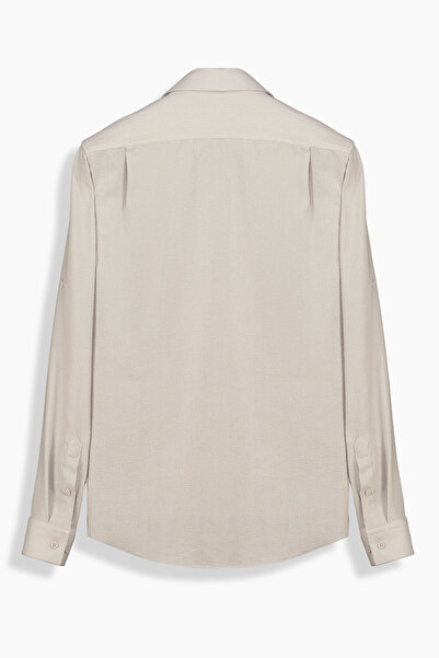 Sarar İNTERVİEW Drew Uzun Kol Taş Rengi Gömlek