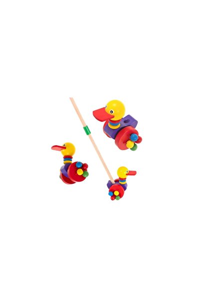 Three top online Împinge și trage de-a lungul unei rațe de lemn