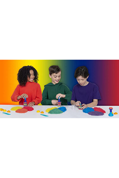 Kinetic Sand Rainbow Tools Set with Accessories