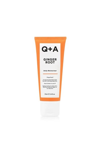 Q+A Ginger Root Daily Moisturiser - Anti-Wrinkle Hydrating Face Cream by