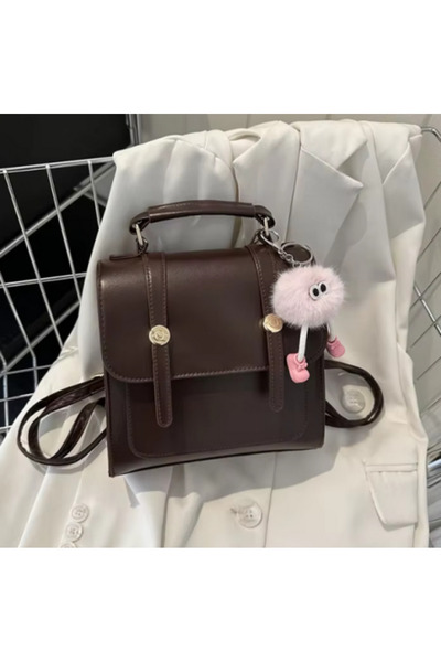 Oxford waterproof business laptop backpack - with zipper, crossbody, black