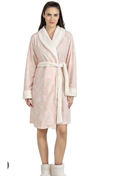 DOWRY Мека по текстура сутринна рокля до коленете