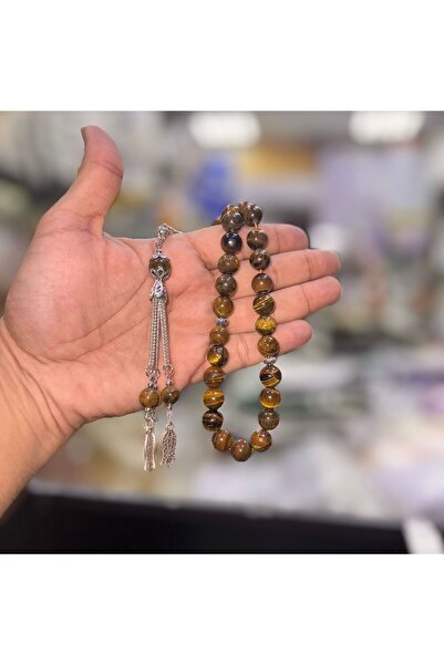 Generic Tiger's Eye Rosary, 33 beads