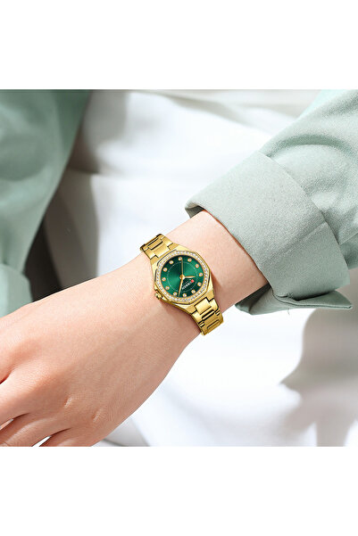 Curren 9100 Luxury Classic Quartz Women's Watch with Diamonds