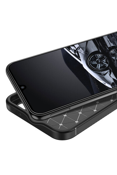 zore Galaxy A24 Case Ata Silicone Cover - Black