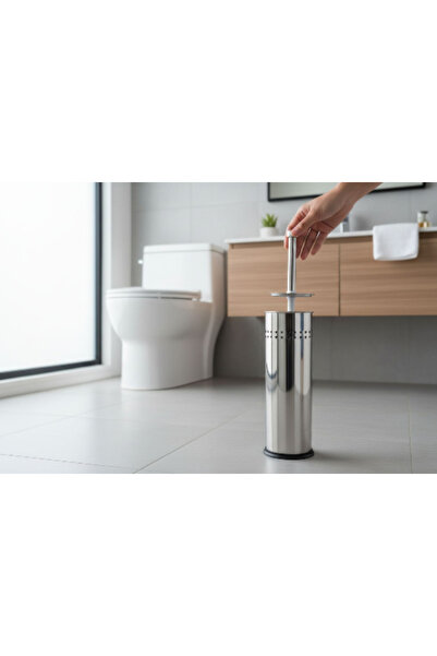 EMPA A V M Metal Body Plastic Base Wc Toilet Brush with Holder