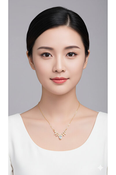 Cash Trade قلادة على شكل غزال على الطراز البوهيمي مع أحجار بيضاء لامعة