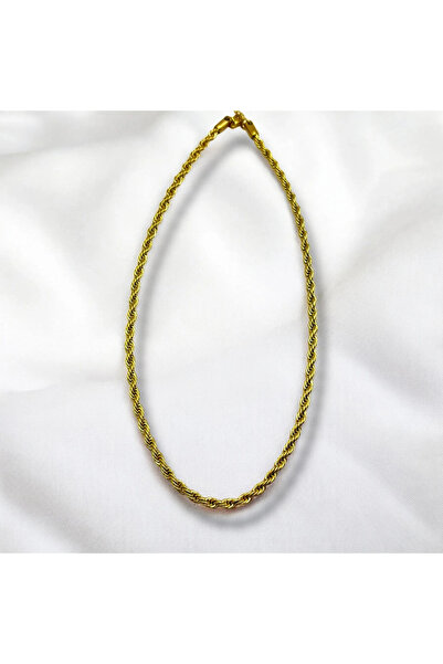 Gold Burgu Unisex Çelik Kolye