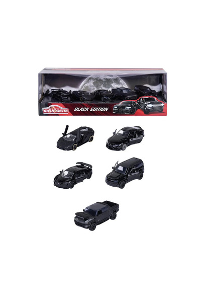 Majorette ΣΕΤ 5 ΑΥΤΟΚΙΝΗΤΑ ΜΑΥΡΗ ΕΚΔΟΣΗ 2.0 ΔΩΡΟΣ