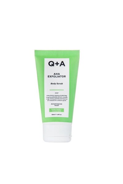 Q+A Mini AHA Exfoliator Scrub - Mini Body Exfoliant with AHA (Q+A)