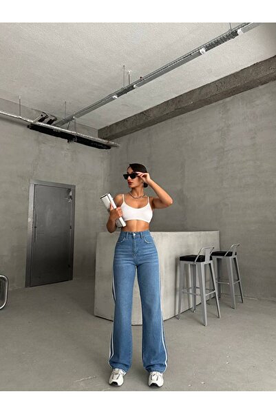 Semesia Παντελόνι με λεπτομέρειες αθλητικής φόρμας